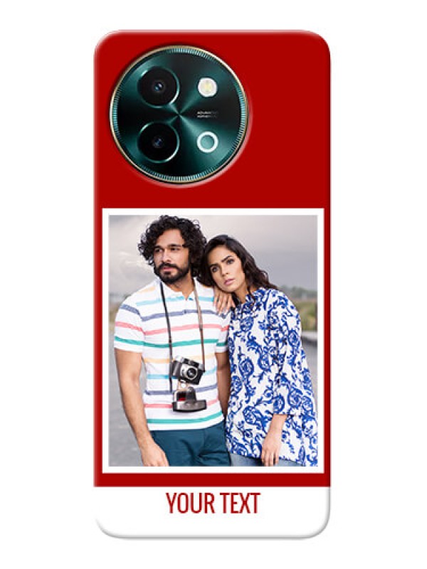 Custom Vivo Y58 5G mobile phone covers: Simple Red Color Design