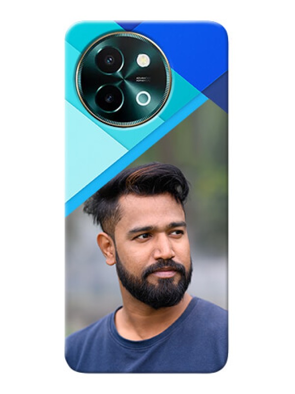 Custom Vivo Y58 5G Phone Cases Online: Blue Abstract Cover Design