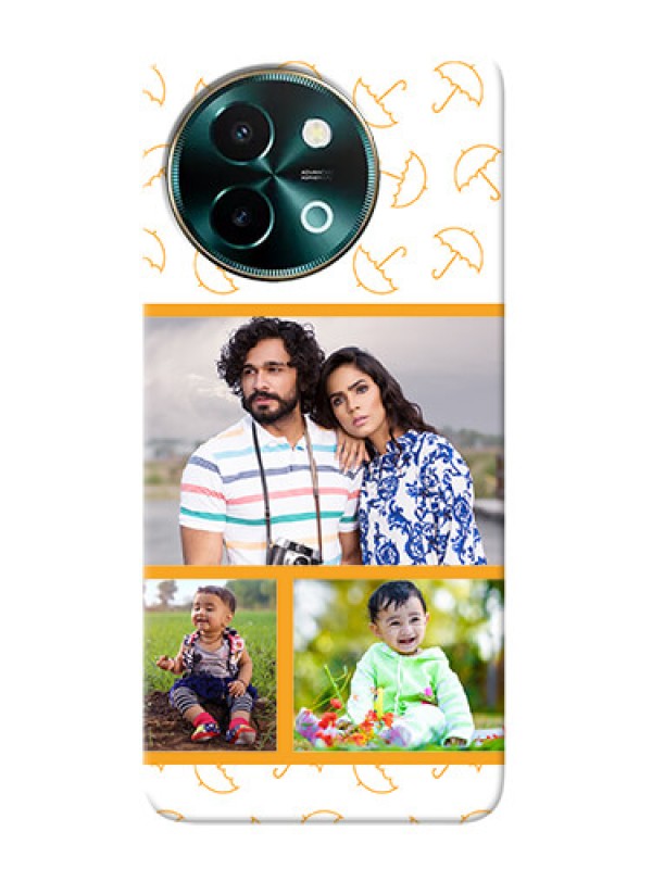 Custom Vivo Y58 5G Personalised Phone Cases: Yellow Pattern Design