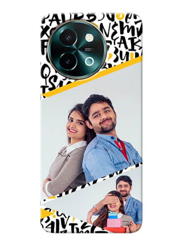 Custom Vivo Y58 5G Phone Back Covers: Letters Pattern Design