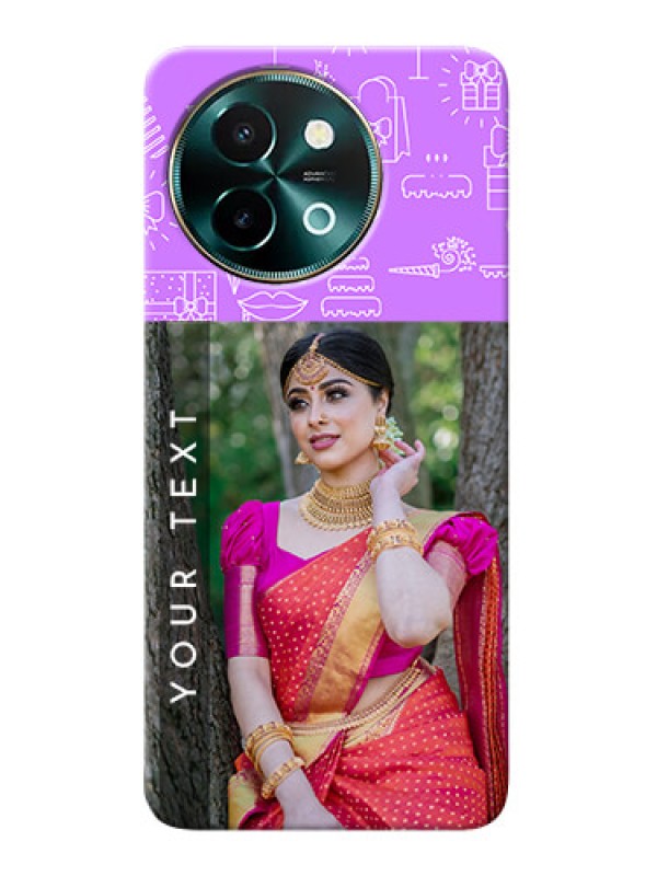 Custom Vivo Y58 5G Personalized Phone Cases: Birthday Icons Design