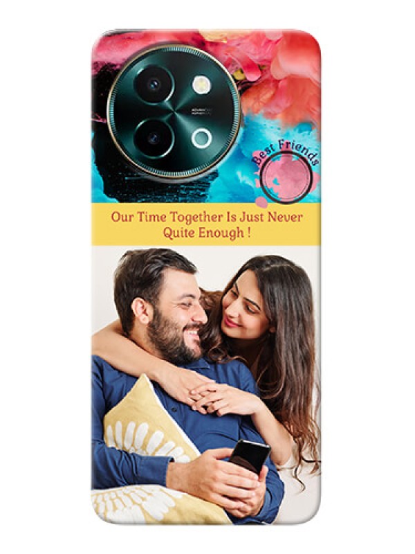 Custom Vivo Y58 5G Mobile Cases: Quote with Acrylic Painting Design