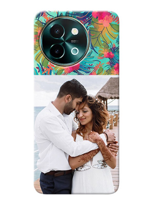 Custom Vivo Y58 5G Personalized Phone Cases: Watercolor Floral Design