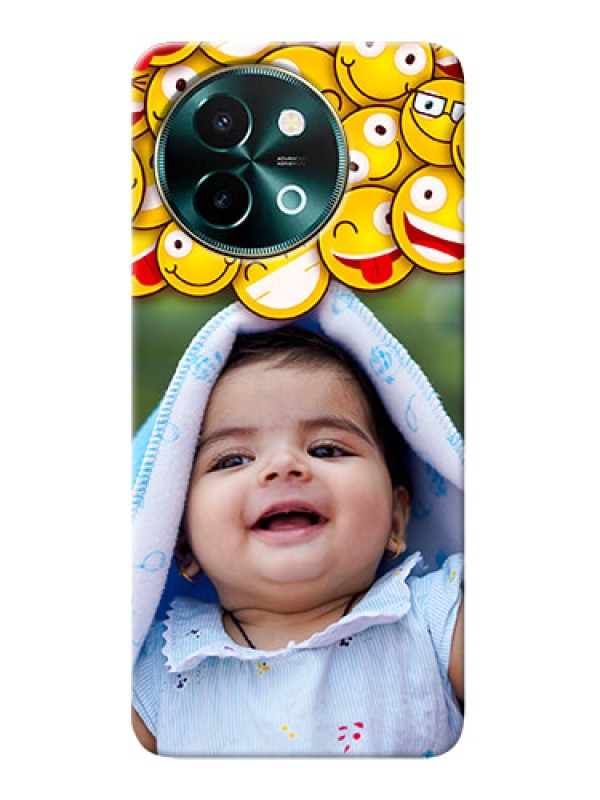 Custom Vivo Y58 5G Custom Phone Cases with Smiley Emoji Design