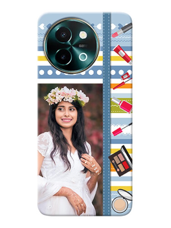 Custom Vivo Y58 5G Personalized Mobile Cases: Makeup Icons Design