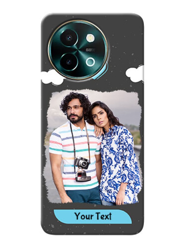 Custom Vivo Y58 5G Mobile Back Covers: splashes with love doodles Design