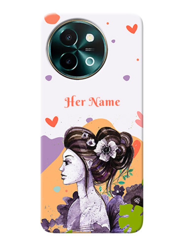 Custom Vivo Y58 5G Personalized Phone Case with Woman And Nature Design