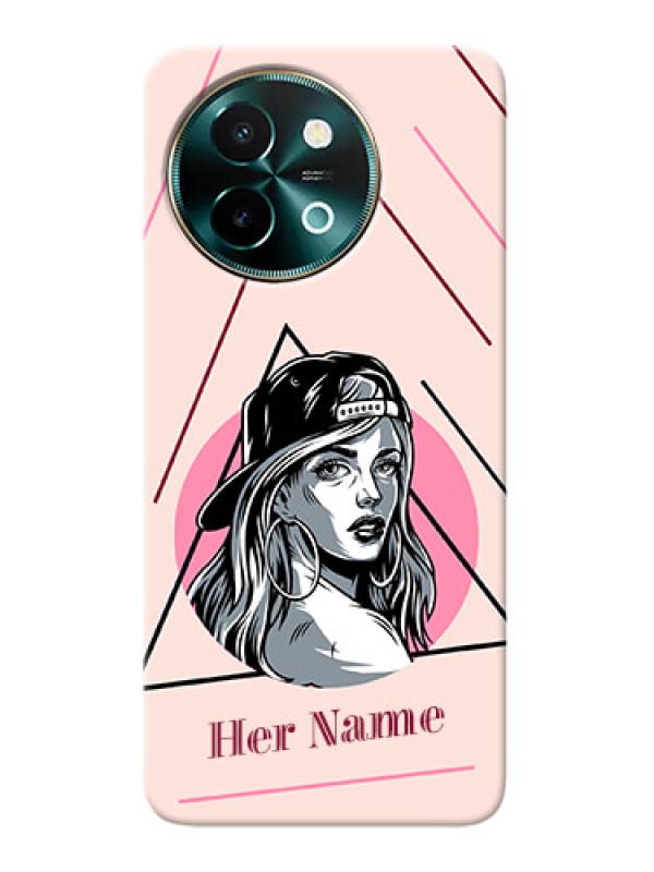 Custom Vivo Y58 5G Personalized Phone Case with Rockstar Girl Design