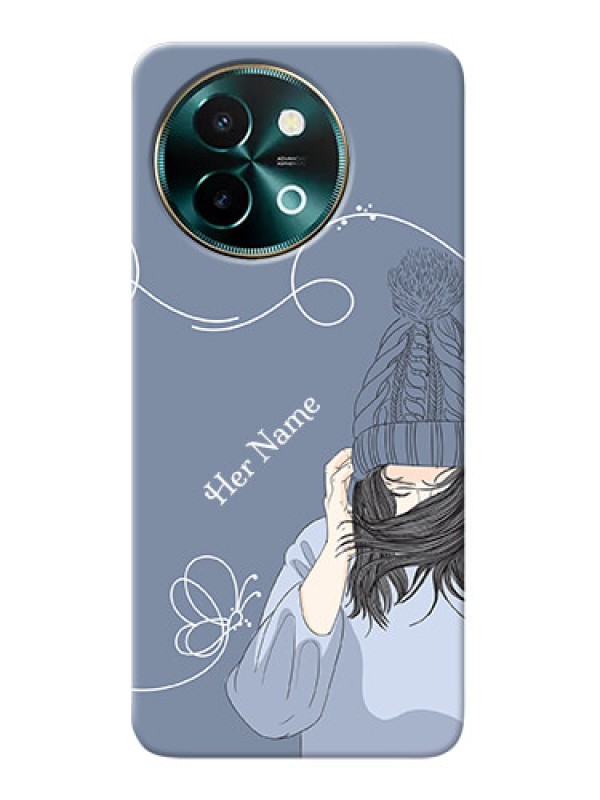 Custom Vivo Y58 5G Custom Mobile Case with Girl in winter outfit Design