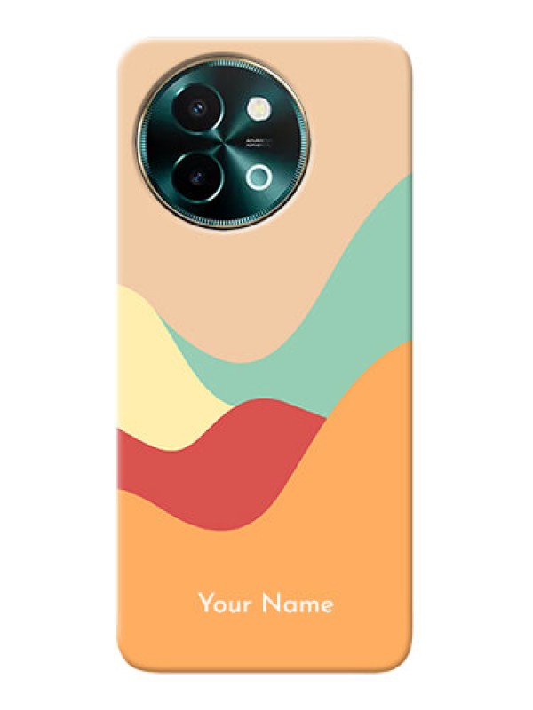 Custom Vivo Y58 5G Personalized Phone Case with Ocean Waves Multicolour Design