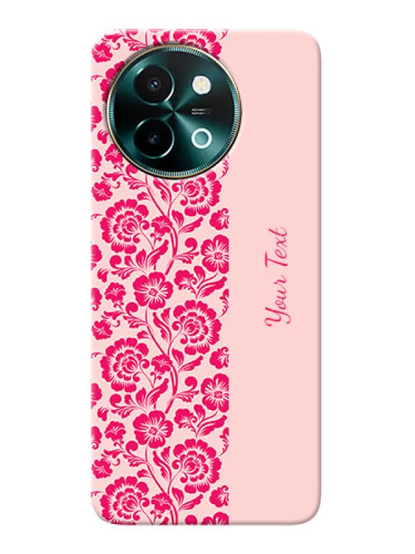 Custom Vivo Y58 5G Custom Phone Case with Attractive Floral Pattern Design