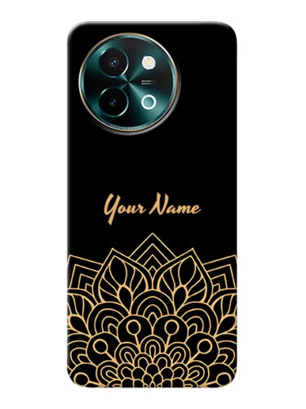 Custom Vivo Y58 5G Custom Phone Case with Golden mandala Design