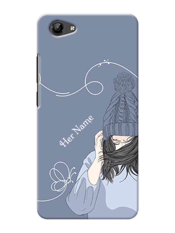 Custom Vivo Y71 Custom Mobile Case with Girl in winter outfit Design
