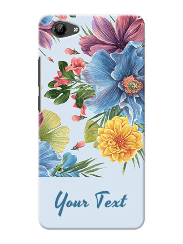 Custom Vivo Y71 Custom Phone Cases: Stunning Watercolored Flowers Painting Design