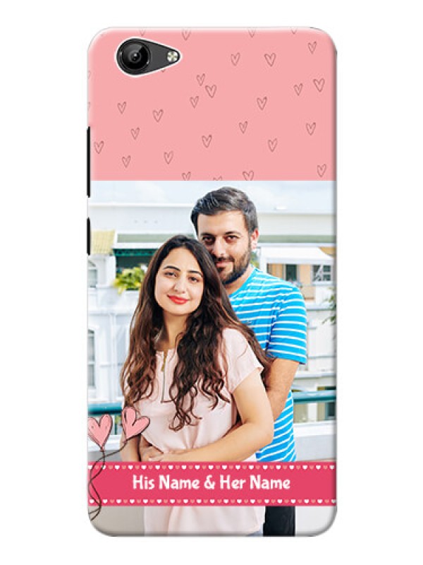 Custom Vivo Y71i phone back covers: Love Design Peach Color