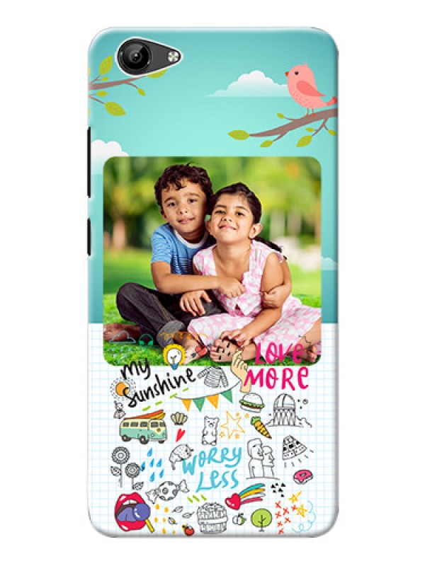Custom Vivo Y71i phone cases online: Doodle love Design