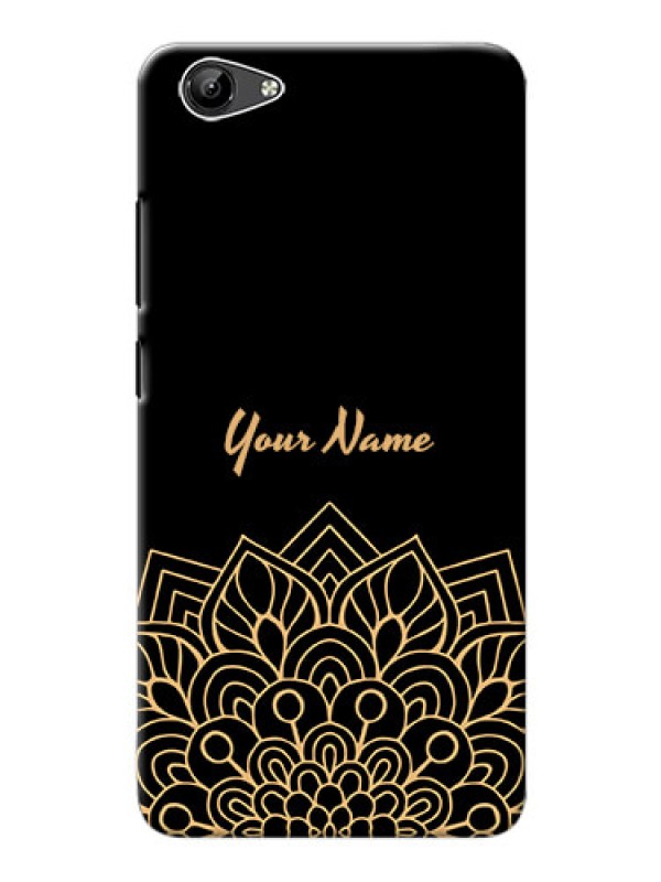 Custom Vivo Y71I Back Covers: Golden mandala Design