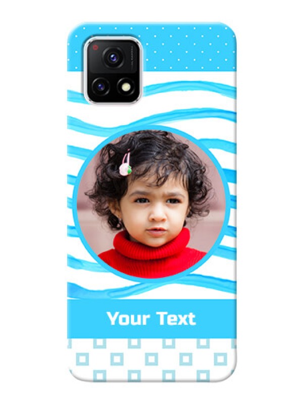 Custom Vivo Y72 5G phone back covers: Simple Blue Case Design