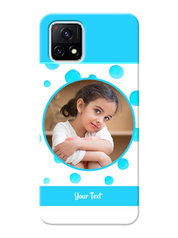 Custom Vivo Y72 5G Custom Phone Covers: Blue Bubbles Pattern Design