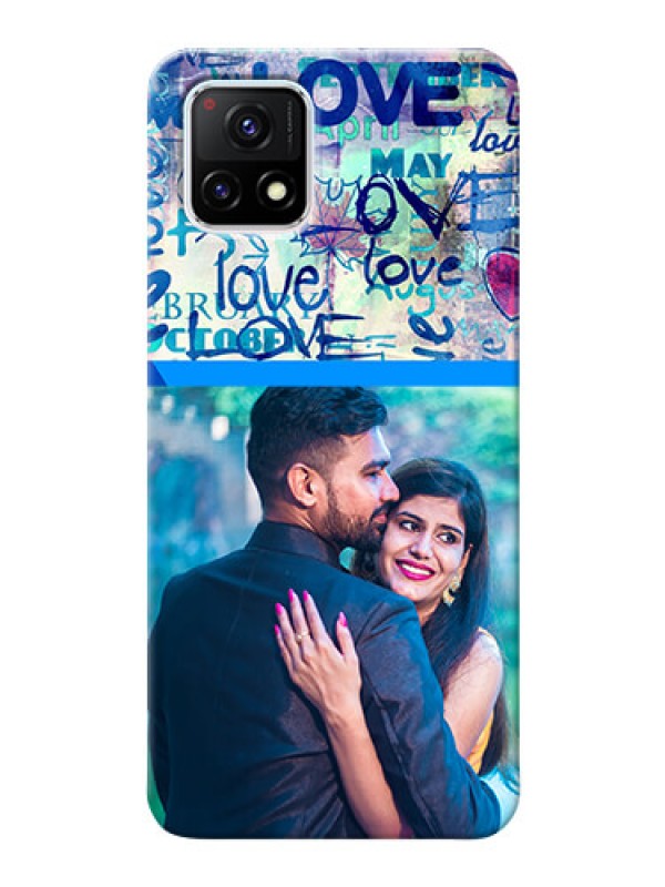 Custom Vivo Y72 5G Mobile Covers Online: Colorful Love Design