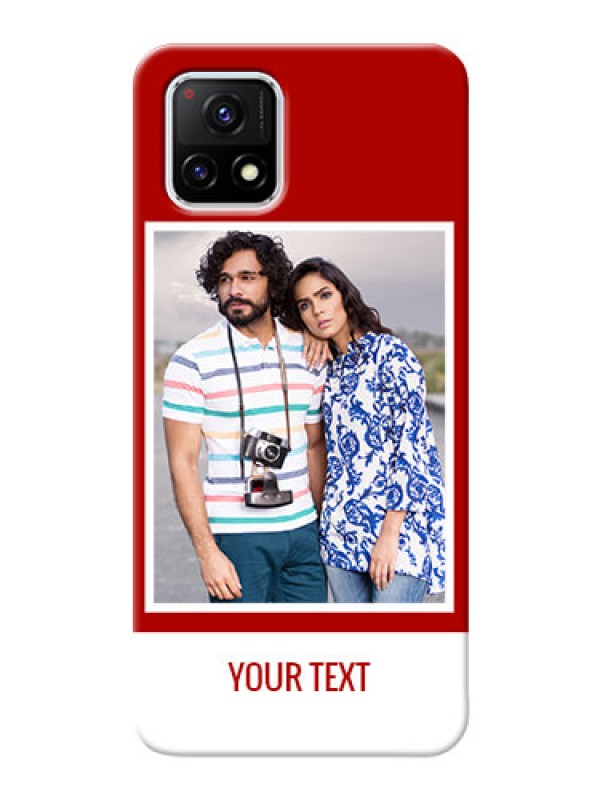 Custom Vivo Y72 5G mobile phone covers: Simple Red Color Design