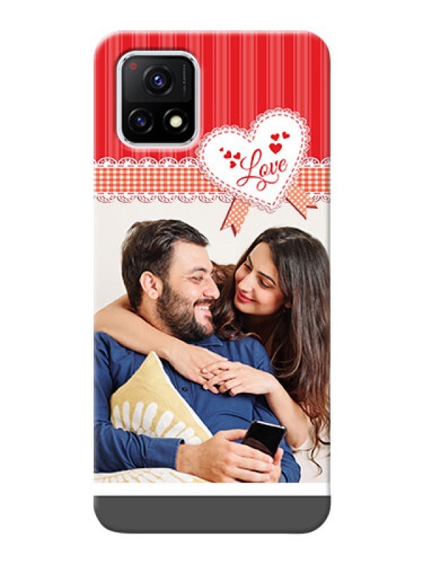 Custom Vivo Y72 5G phone cases online: Red Love Pattern Design