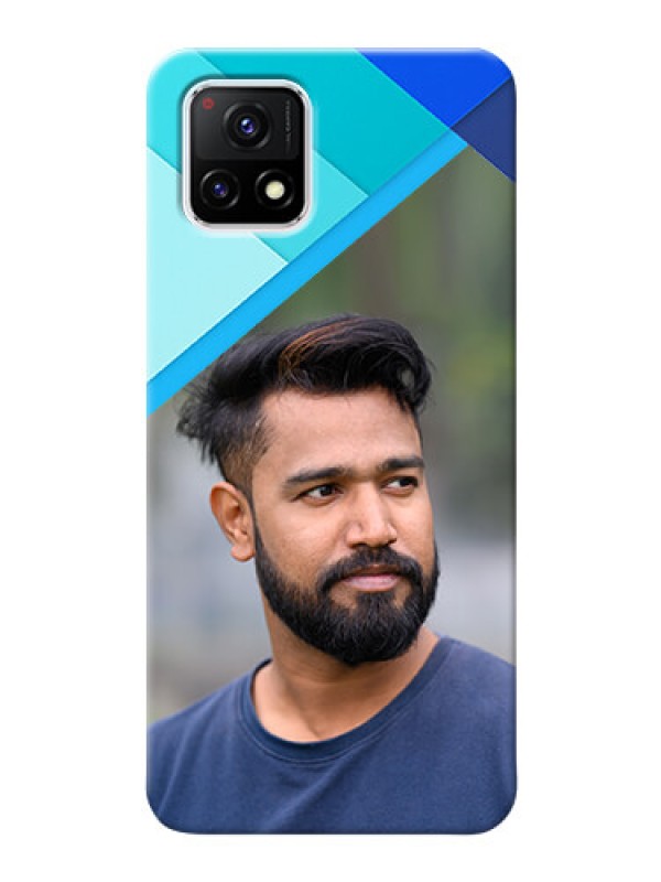 Custom Vivo Y72 5G Phone Cases Online: Blue Abstract Cover Design