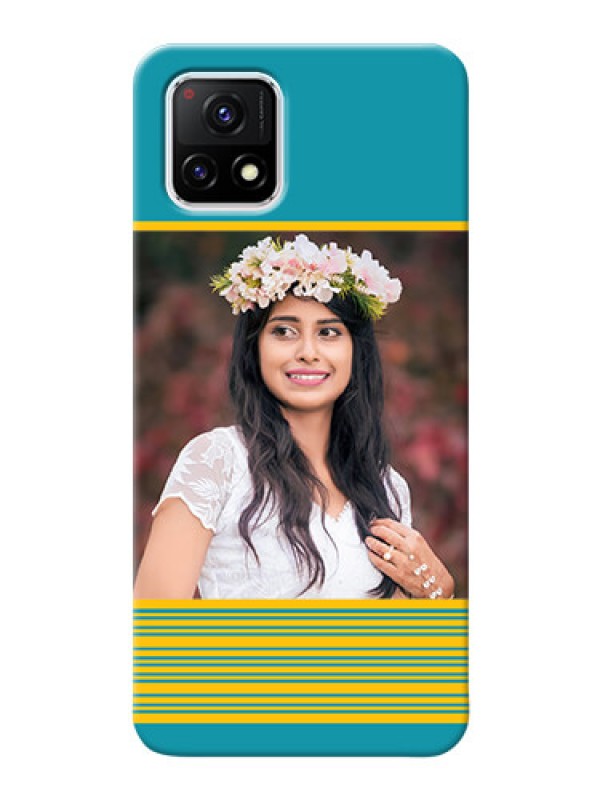 Custom Vivo Y72 5G personalized phone covers: Yellow & Blue Design 