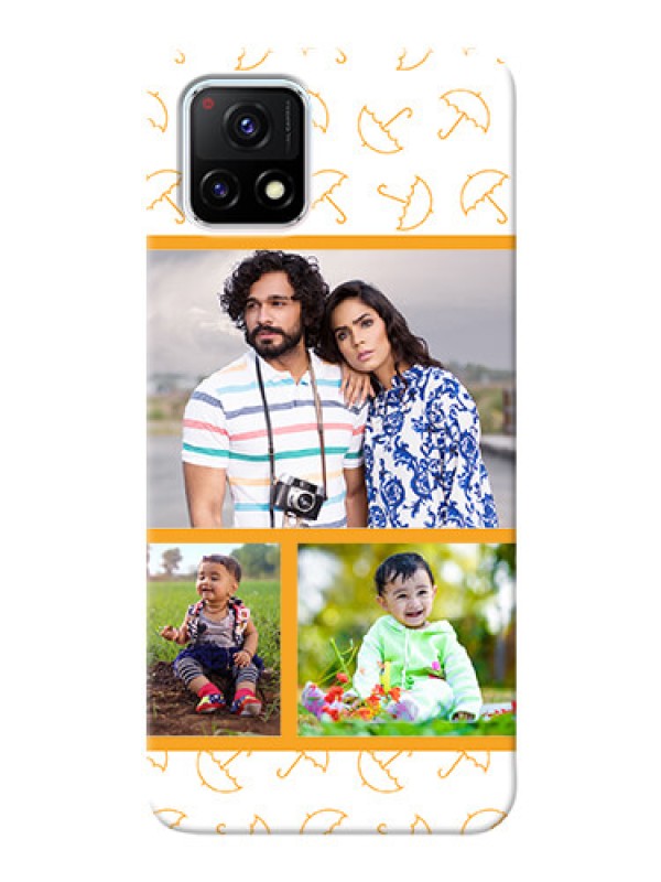 Custom Vivo Y72 5G Personalised Phone Cases: Yellow Pattern Design