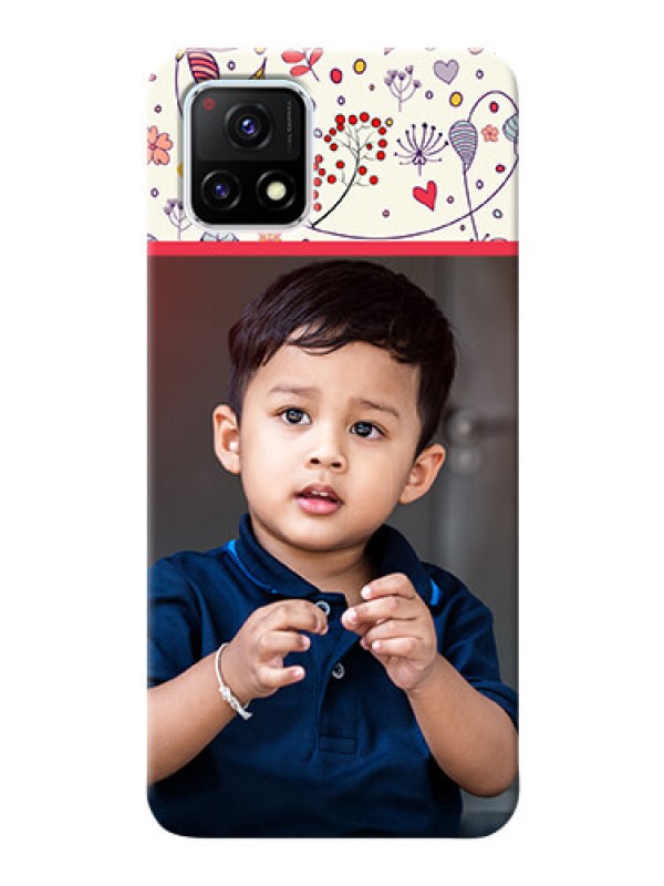 Custom Vivo Y72 5G phone back covers: Premium Floral Design