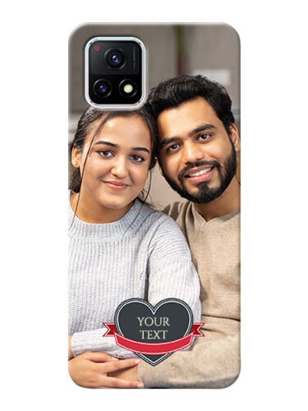 Custom Vivo Y72 5G mobile back covers online: Just Married Couple Design