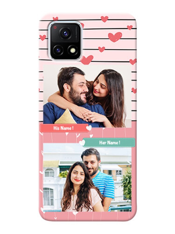 Custom Vivo Y72 5G custom mobile covers: Photo with Heart Design