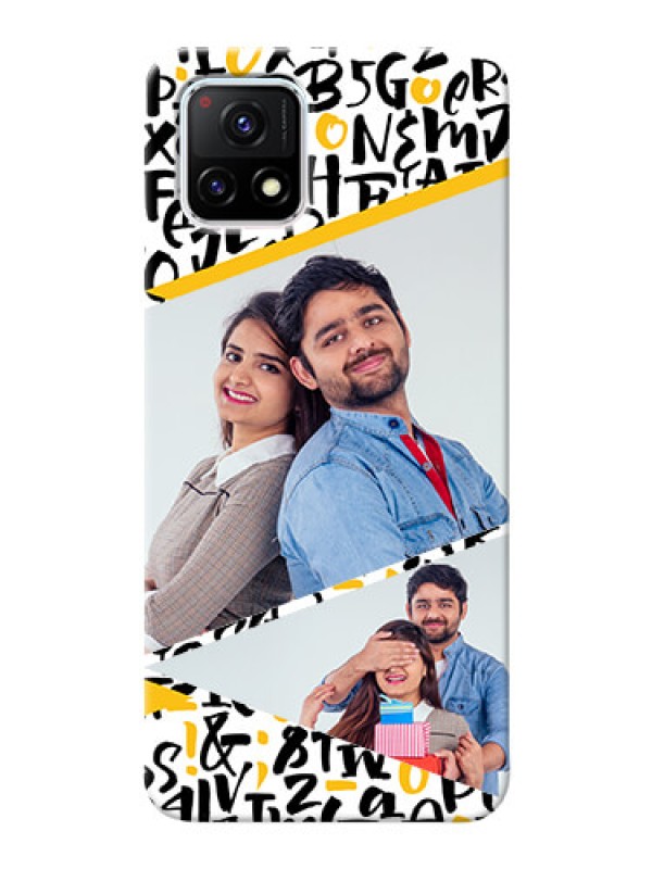 Custom Vivo Y72 5G Phone Back Covers: Letters Pattern Design