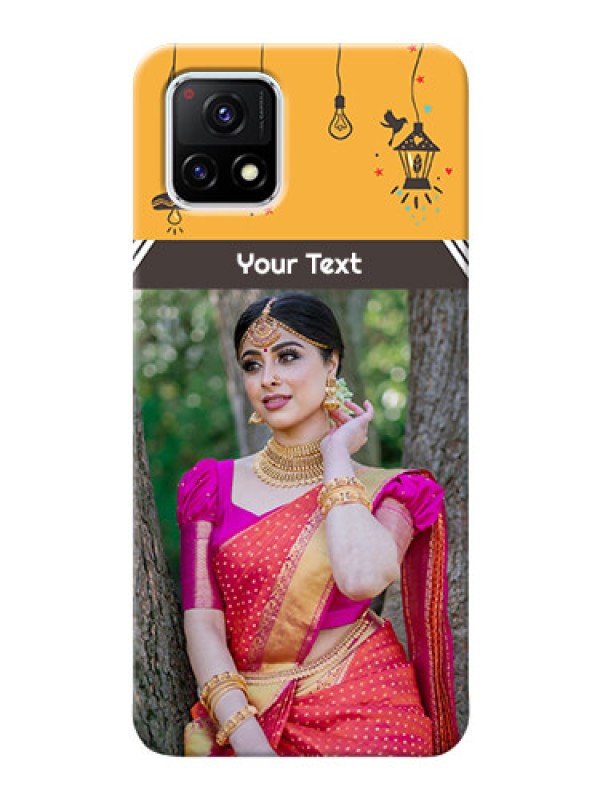 Custom Vivo Y72 5G custom back covers with Family Picture and Icons 