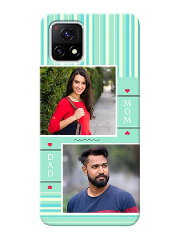 Custom Vivo Y72 5G custom mobile phone covers: Mom & Dad Pic Design