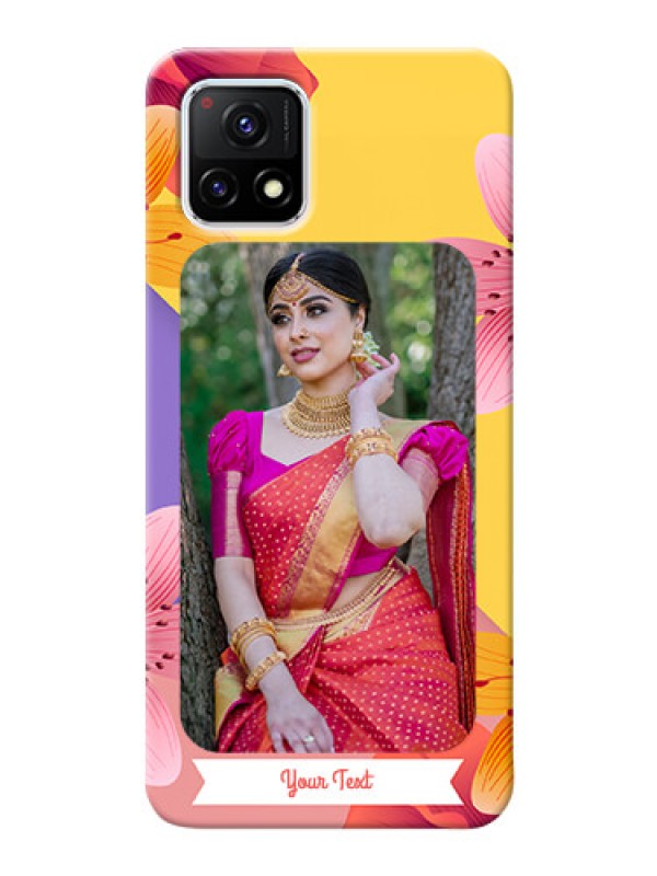 Custom Vivo Y72 5G Mobile Covers: 3 Image With Vintage Floral Design