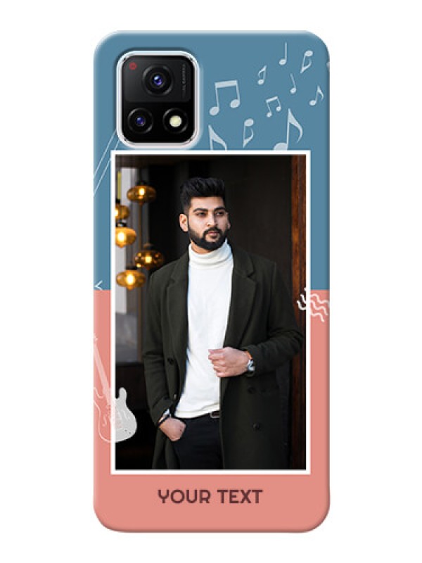 Custom Vivo Y72 5G Phone Back Covers with Color Musical Note Design