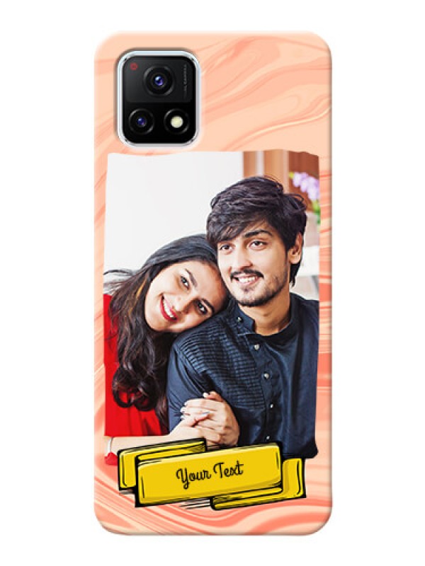 Custom Vivo Y72 5G Customized Phone Cases: Marble Texture Design