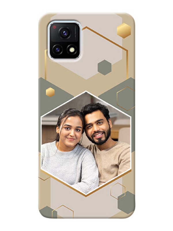 Custom Vivo Y72 5G Phone Back Covers: Stylish Hexagon Pattern Design