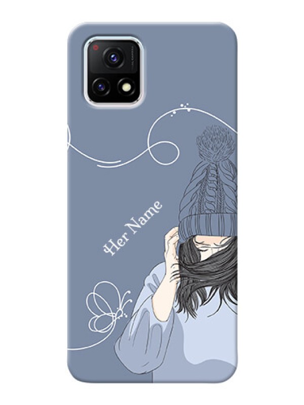 Custom Vivo Y72 5G Custom Mobile Case with Girl in winter outfit Design