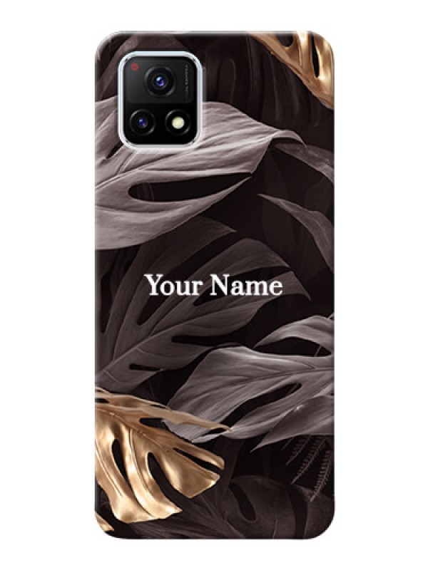 Custom Vivo Y72 5G Mobile Back Covers: Wild Leaves digital paint Design