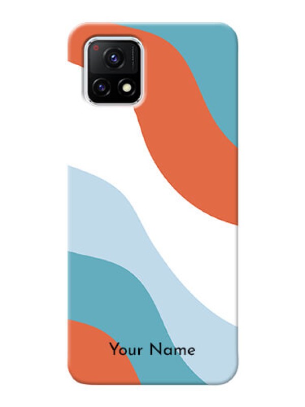 Custom Vivo Y72 5G Mobile Back Covers: coloured Waves Design