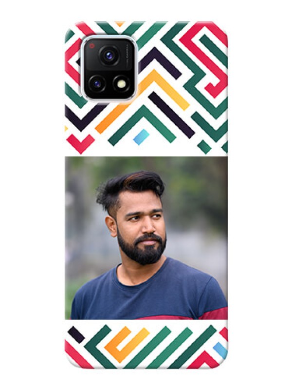 Custom Vivo Y72 5G Custom Mobile Case with Colorful Maze Pattern Design