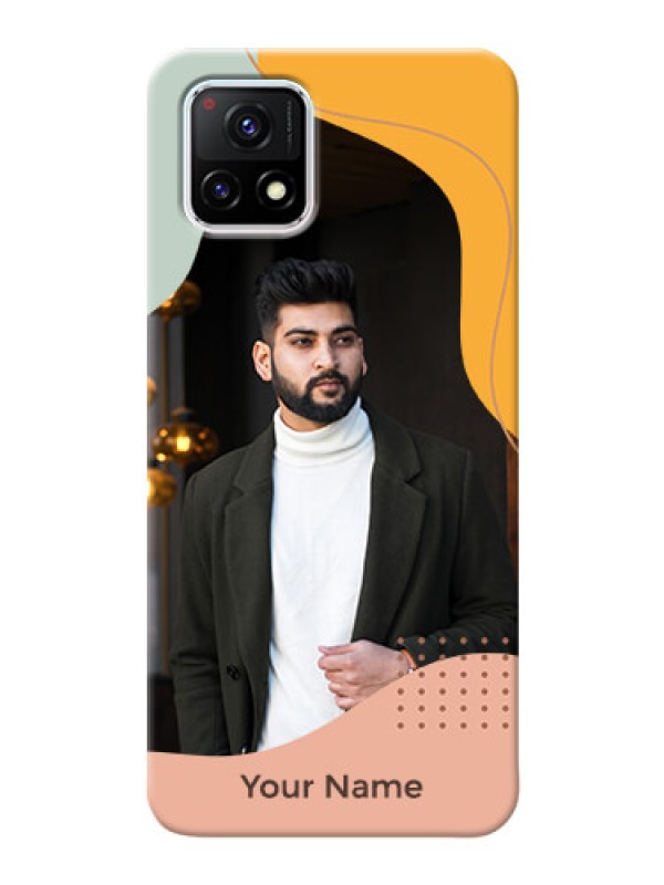 Custom Vivo Y72 5G Custom Phone Cases: Tri-coloured overlay design