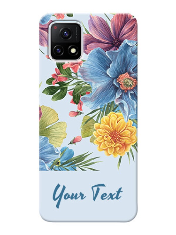 Custom Vivo Y72 5G Custom Phone Cases: Stunning Watercolored Flowers Painting Design