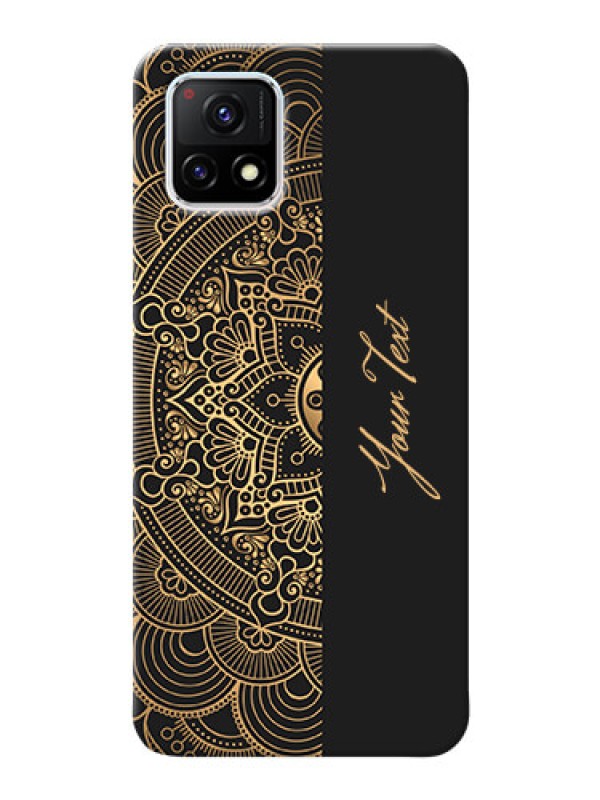 Custom Vivo Y72 5G Back Covers: Mandala art with custom text Design