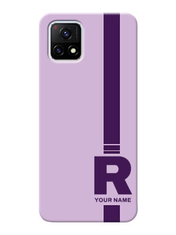Custom Vivo Y72 5G Custom Phone Covers: Simple dual tone stripe with name Design