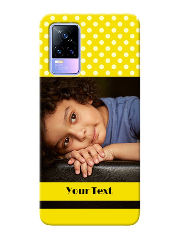 Custom Vivo Y73 Custom Mobile Covers: Bright Yellow Case Design