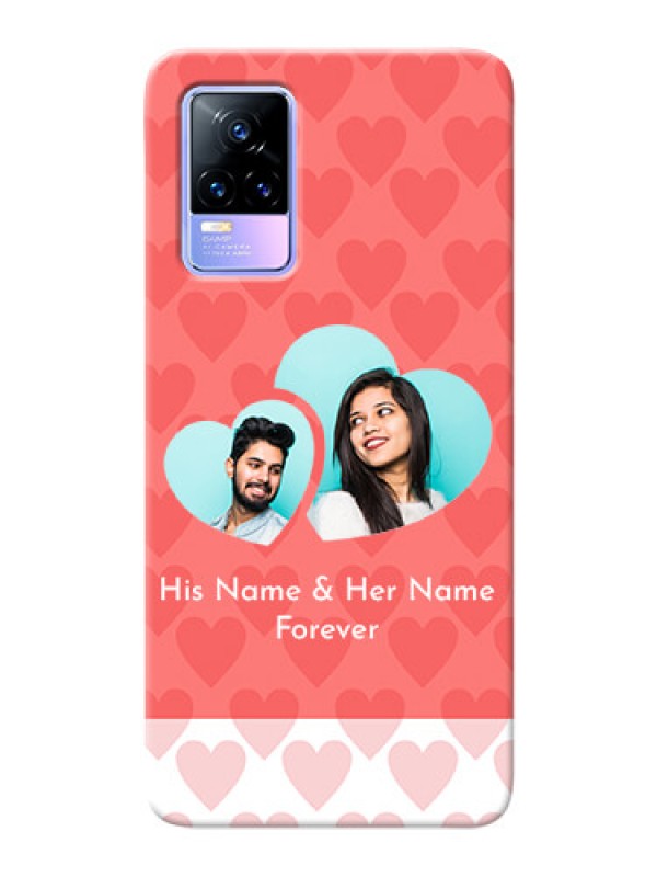 Custom Vivo Y73 personalized phone covers: Couple Pic Upload Design