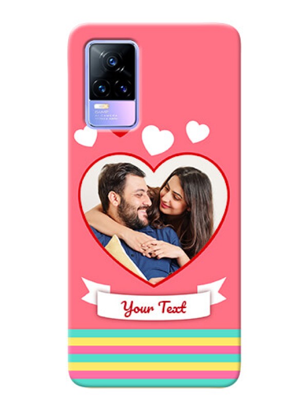 Custom Vivo Y73 Personalised mobile covers: Love Doodle Design